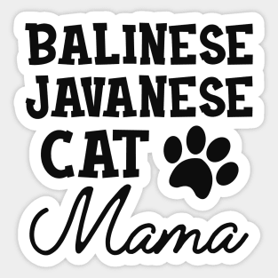 Balinese Javanese Cat Mama Sticker